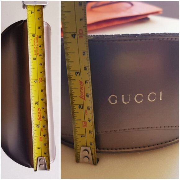 Gucci Gold Sunglasses Case - for wraparounds, LARGE! - Picture 6 of 7